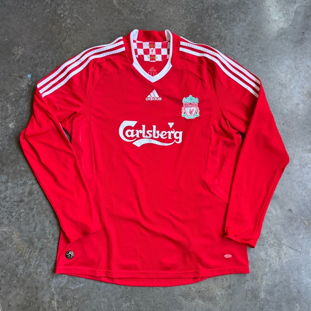 Adidas Liverpool Home Jersey 2008-09 Long Sleeve Climalite Mens Size XL Football